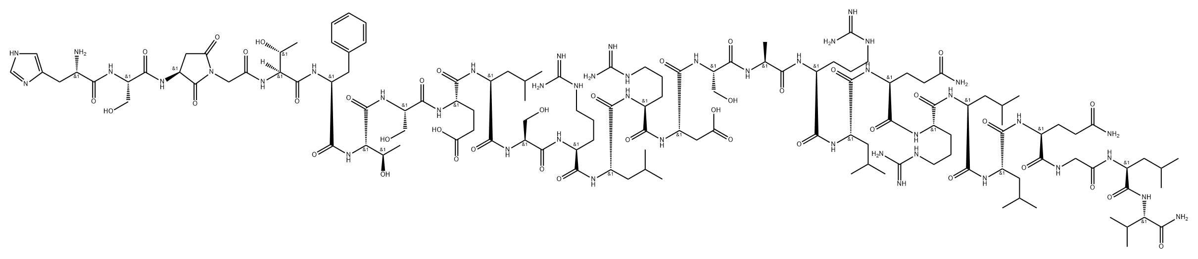 secretin, Asp(3)- Struktur