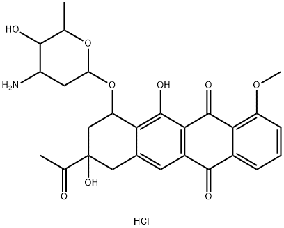 11-Deoxydaunorubicin HCl Structure
