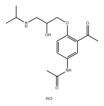 rac-N-[3-アセチル-4-[(R*)-2-ヒドロキシ-3-[(1-メチルエチル)アミノ]プロポキシ]フェニル]アセトアミド·塩酸塩