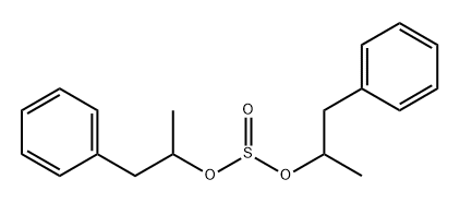 Sulfurous acid bis(α-methylphenethyl) ester Structure