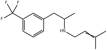 N-(3-Methyl-2-butenyl)-α-methyl-3-(trifluoromethyl)benzeneethanamine Structure
