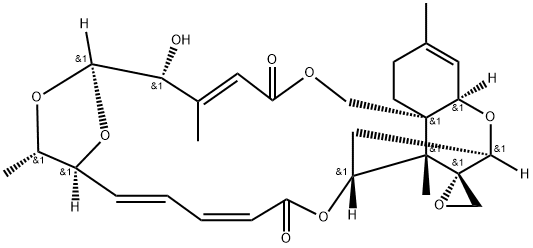 杆孢菌素J, 74072-83-6, 结构式