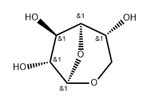 1,6-脱水-Β-D-呋喃葡萄糖 结构式