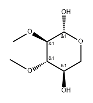 Xylopyranose, 2,3-di-O-methyl-, .beta.-D- Struktur