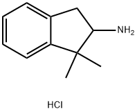1,1-二甲基-2,3-二氢-1H-茚-2-胺盐酸盐, 74413-86-8, 结构式