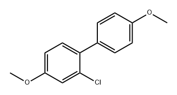2-Chloro-4,4'-dimethoxy-1,1'-biphenyl Structure