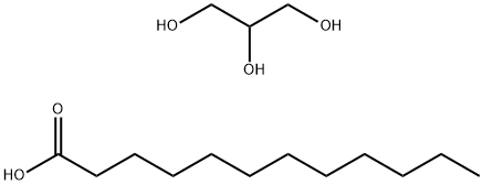 1,2,3-Propantriol, Homopolymer, Dodecanoat, mittlere Molmasse ca. 400-600 g/mol (400-600 d) Structure