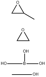 Oxirane, methyl-, polymer with oxirane, monomethyl ether, ester with boric acid Struktur