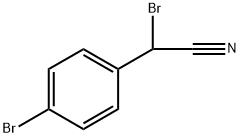 Benzeneacetonitrile, α,4-dibromo- Structure