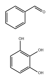 Benzaldehyde, polymer with 1,2,3-benzenetriol Struktur