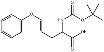 3-Benzofuranpropanoic acid, α-[[(1,1-dimethylethoxy)carbonyl]amino]- Struktur