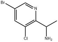 1-(5-溴-3-氯吡啶-2-基)乙胺, 749201-00-1, 结构式
