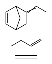 Bicyclo[2.2.1]hept-2-ene, 5-ethylidene-, polymer with 1-butene and ethene Structure