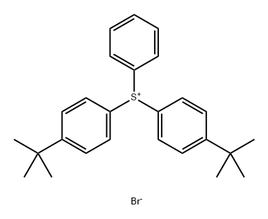 双(4-(叔丁基)苯基)(苯基)溴化磺, 753025-80-8, 结构式