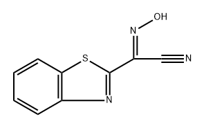 2-Benzothiazoleacetonitrile,alpha-(hydroxyimino)-(9CI) Struktur