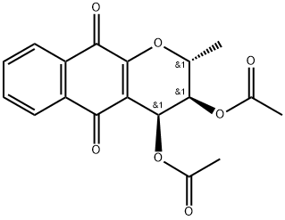 (2R)-3β,4β-Dihydroxy-3,4-dihydro-2α-methyl-2H-naphtho[2,3-b]pyran-5,10-dione diacetate|