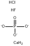 Calciumchloridphosphat (Ca5Cl(PO4)3), feste Loesung mit Calciumfluoridphosphat (Ca5F(PO4)3)