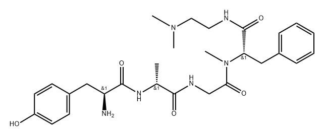 엔케팔린,알라닐(2)-N-(2-(디메틸아미노)에틸)-N(알파)-메틸-페닐알라닌아미드(4)-