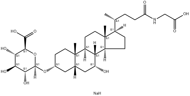 Glycochenodeoxycholic Acid-3-O-β-glucuronide Disodium Salt,75672-22-9,结构式