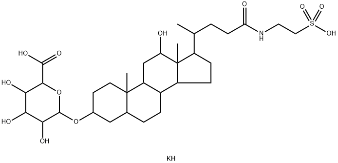 12-Hydroxy Taurolithocholic Acid O-3-Glucuronide Dipotassium Salt Structure