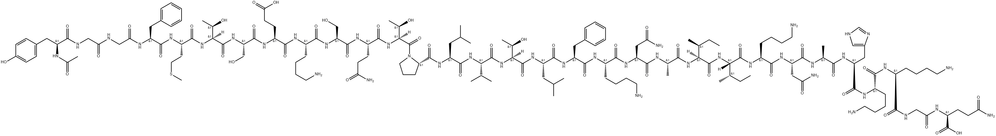 N-acetyl-beta-endorphin Struktur