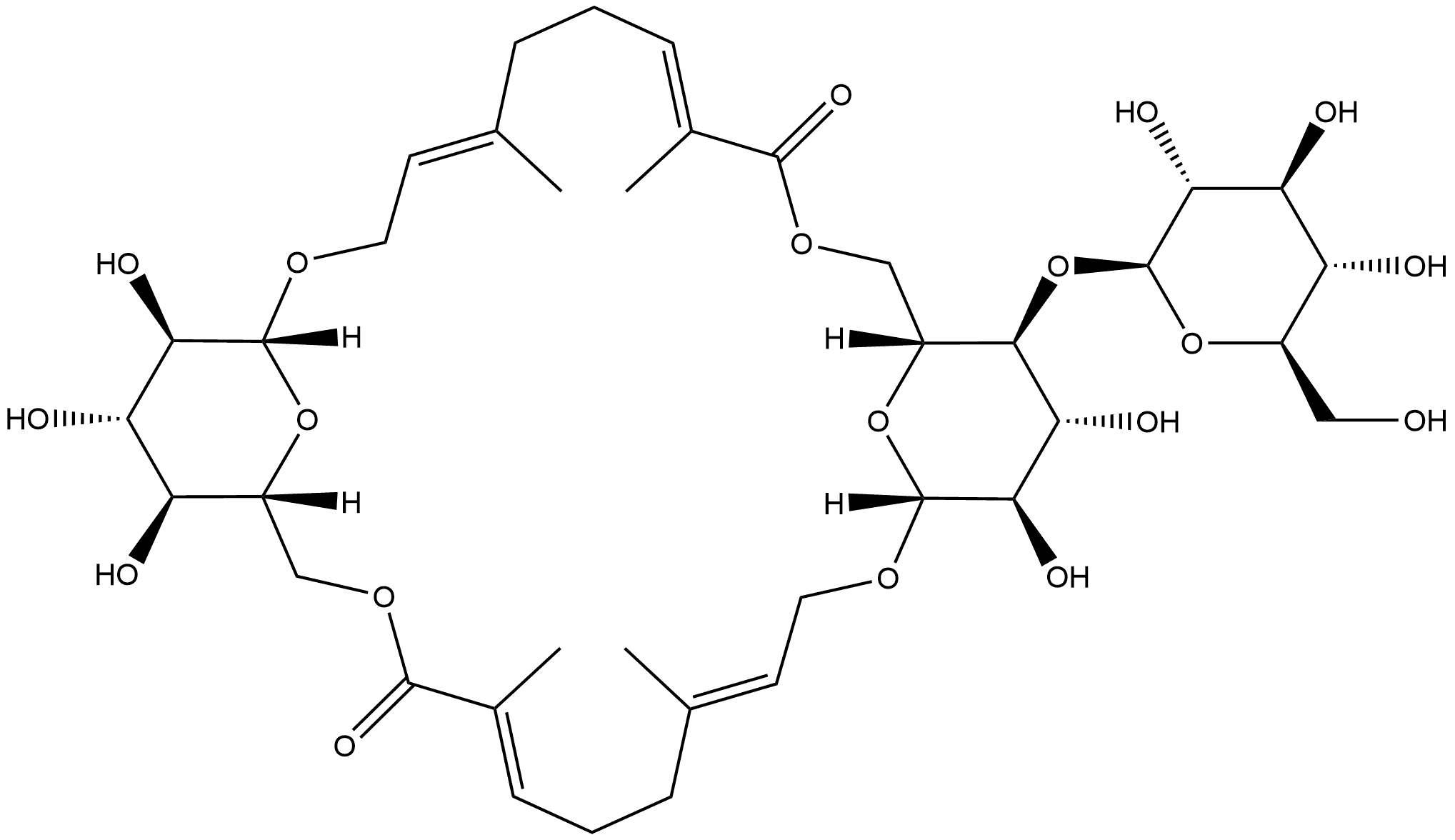 青叶胆苷 A,758724-15-1,结构式