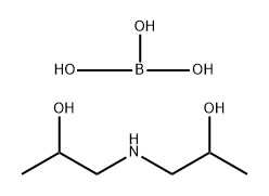 orthoboric acid, compound with 1,1'-iminodipropan-2-ol Struktur