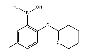 5-氟-2-羟基苯硼酸四氢吡喃酯,760177-70-6,结构式