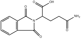 2-(1,3-二氧代异吲哚啉-2-基)-5-氨基-5-氧代戊酸, 7607-72-9, 结构式