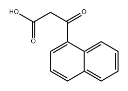 1-Naphthalenepropanoic acid, β-oxo- Structure