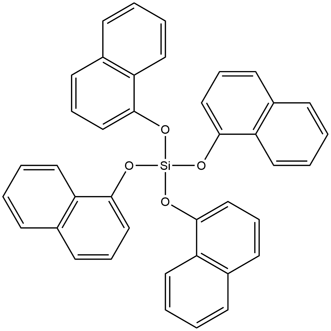 1-Naphthyl silicate, (C10H7O)4Si,7621-92-3,结构式