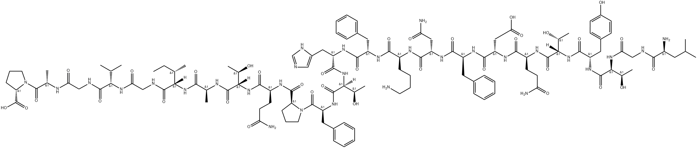 Calcitonin (9-32) (free acid) (human) Structure