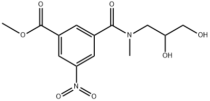 5-硝基异钛酸-(2,3-二羟基-N-甲基丙基)-酰胺甲酯, 76350-06-6, 结构式
