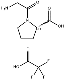L-Proline, glycyl-, mono(trifluoroacetate) (9CI) Structure