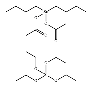 Silicic acid (H4SiO4), tetraethyl ester, polymer with bis(acetyloxy)dibutylstannane Structure