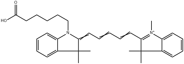 CYANINE5 CARBOXYLIC ACID 结构式