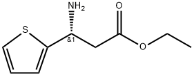 2-Thiophenepropanoic acid, β-amino-, ethyl ester, (βR)- Structure