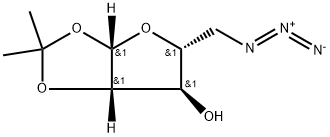 5-三氮-5-脱氧-1,2-异丙叉-Β-D-呋喃阿拉伯糖 结构式