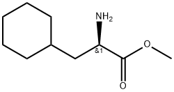 Cyclohexanepropanoic acid, α-amino-, methyl ester, (αR)- Structure