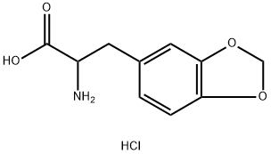 2-Amino-3-(benzo[d][1,3]dioxol-5-yl)propanoic acid hydrochloride Structure