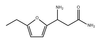 3-氨基-3-(5-乙基呋喃-2-基)丙酰胺, 771520-94-6, 结构式