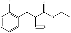 Benzenepropanoic acid, α-cyano-2-fluoro-, ethyl ester Structure