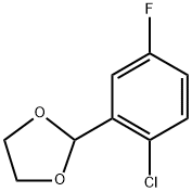 2-(2-chloro-5-fluorophenyl)-1,3-dioxolane Struktur