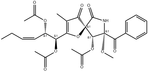 TRIACETYLPSEUROTIN A, 77353-57-2, 结构式