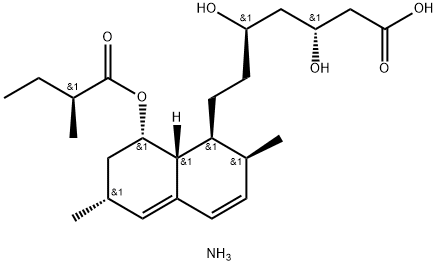 Lovastatin acid ammonium salt Struktur