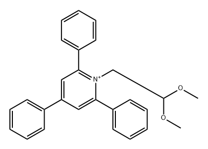 1-(2,2-Dimethoxyethyl)-2,4,6-triphenylpyridin-1-ium Structure