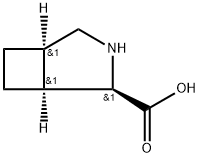 (1S,2R,5R)-REL-3-氮杂双环[3.2.0]庚烷-2-羧酸,77859-21-3,结构式
