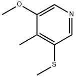 3-methoxy-4-methyl-5-(methylthio)pyridine Struktur