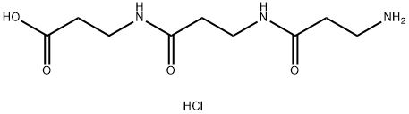 β-Alanine, N-(N-β-alanyl-β-alanyl)-, monohydrochloride Structure