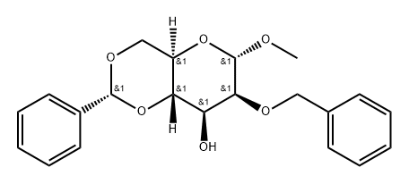 Methyl 2-O-benzyl-4,6-O-benzylidene-α-D-mannopyranoside Structure